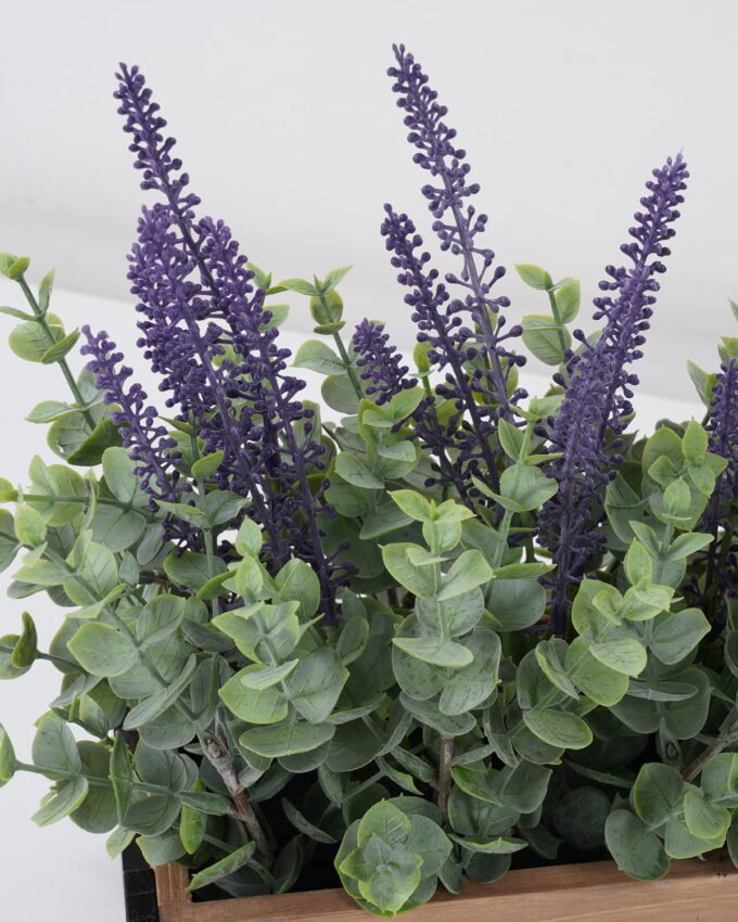 Artificial Flower 26*16*29cm Lavender Eucalyptus in Wooden pot GS-03322037 Potted Flowers&Plants YeahFlower is one of Chinese leading OEM manufacturers and exporters , supplying the silk flowers, wholesale artificial trees