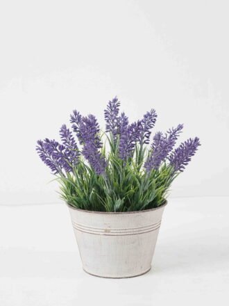 Artificial Flower 22*12*18cm Lavender in Metal pot GS-03322073 Potted Flowers&Plants 3,000+ sqm showroom with thousands of artificial flowers, plants & trees ready for global sourcing.