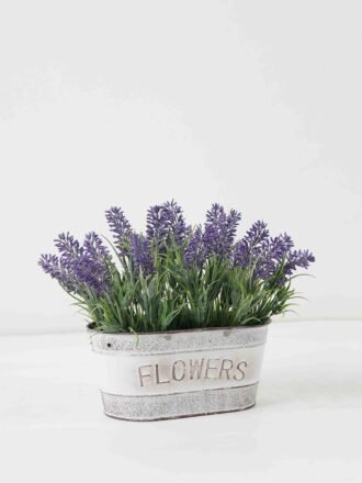 Artificial Flower 25*17*21cm Lavender im Metal pot GS-03322075 Potted Flowers&Plants 3,000+ sqm showroom with thousands of artificial flowers, plants & trees ready for global sourcing.
