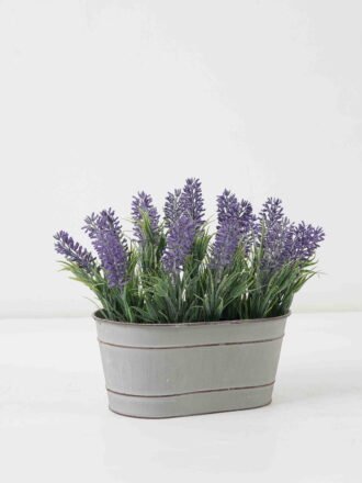 Artificial Flower 25*17*21cm Lavender im Metal pot GS-03322074 Potted Flowers&Plants 3,000+ sqm showroom with thousands of artificial flowers, plants & trees ready for global sourcing.