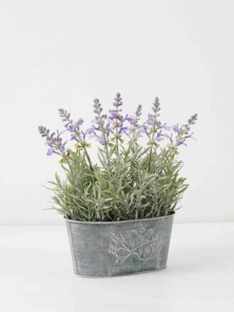 Artificial Flower 33*23*41cm Lavender in Metal pot GS-03322058 Potted Flowers&Plants 3,000+ sqm showroom with thousands of artificial flowers, plants & trees ready for global sourcing.
