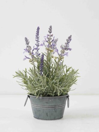 Artificial Flower 16*16*27cm Lavender in Metal pot GS-03322060 Potted Flowers&Plants 3,000+ sqm showroom with thousands of artificial flowers, plants & trees ready for global sourcing.