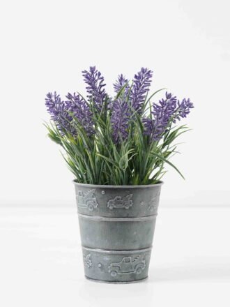 Artificial Flower 12*12*19cm Lavender in Metal pot GS-03322062 Potted Flowers&Plants 3,000+ sqm showroom with thousands of artificial flowers, plants & trees ready for global sourcing.