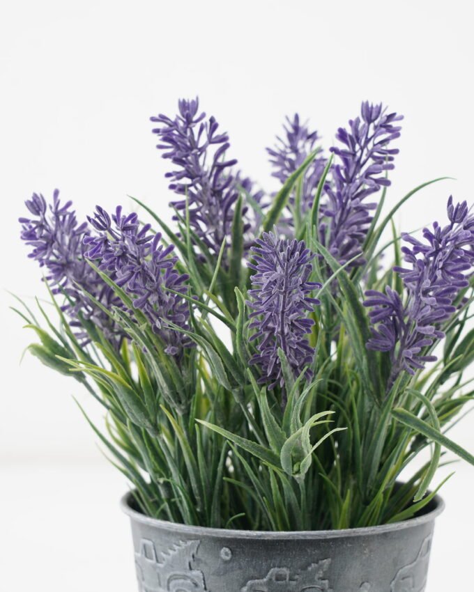 Artificial Flower 15*15*23cm Lavender in Metal pot GS-03322063 Potted Flowers&Plants YeahFlower is one of Chinese leading OEM manufacturers and exporters , supplying the silk flowers, wholesale artificial trees
