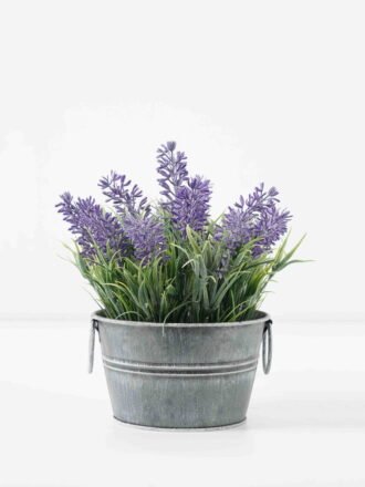 Artificial Flower 29*29*44cm Lavender in Metal pot GS-03322068 Potted Flowers&Plants 3,000+ sqm showroom with thousands of artificial flowers, plants & trees ready for global sourcing.