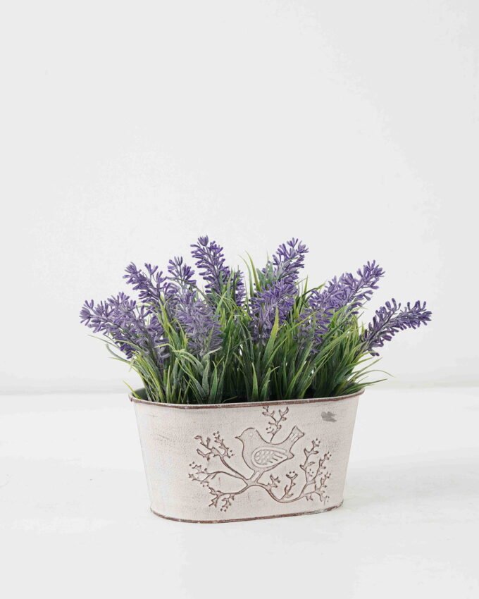Artificial Flower 22*12*18cm Lavender in Metal pot GS-03322073 Potted Flowers&Plants YeahFlower is one of Chinese leading OEM manufacturers and exporters , supplying the silk flowers, wholesale artificial trees