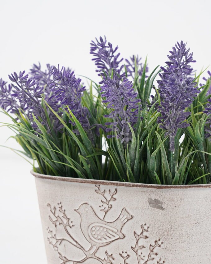 Artificial Flower 22*12*18cm Lavender in Metal pot GS-03322073 Potted Flowers&Plants YeahFlower is one of Chinese leading OEM manufacturers and exporters , supplying the silk flowers, wholesale artificial trees