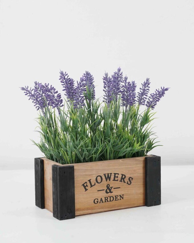 Artificial Flower 27*13*26cm Lavender in Wooden pot GS-03322038 Potted Flowers&Plants YeahFlower is one of Chinese leading OEM manufacturers and exporters , supplying the silk flowers, wholesale artificial trees