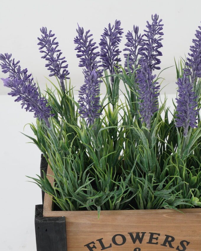 Artificial Flower 27*13*26cm Lavender in Wooden pot GS-03322038 Potted Flowers&Plants YeahFlower is one of Chinese leading OEM manufacturers and exporters , supplying the silk flowers, wholesale artificial trees