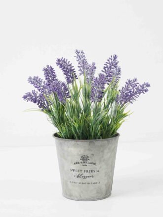 Artificial Flower 20*20*29cm Lavender in Metal pot GS-03322065 Potted Flowers&Plants 3,000+ sqm showroom with thousands of artificial flowers, plants & trees ready for global sourcing.