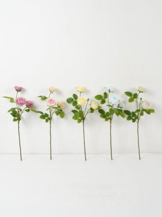 Artificial Flower 25*55cm Mary rose bush GS-25822007 Single Flowers 3,000+ sqm showroom with thousands of artificial flowers, plants & trees ready for global sourcing.