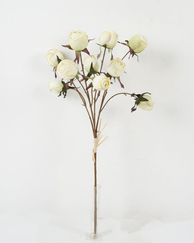 Artificial Flower 25*55cm Mary rose bush GS-25822007-W1 Bouquet YeahFlower is one of Chinese leading OEM manufacturers and exporters , supplying the silk flowers, wholesale artificial trees