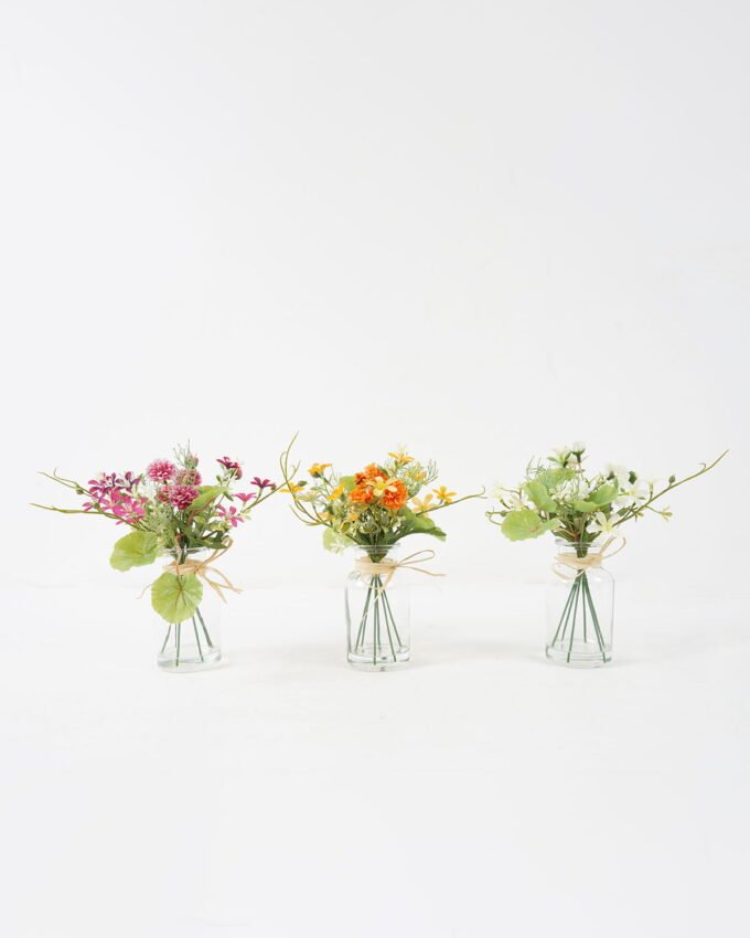 Artificial Flower 23*23*22cm Mini chrysanthemum peganum in glass pot GS-16822014 Potted Flowers&Plants YeahFlower is one of Chinese leading OEM manufacturers and exporters , supplying the silk flowers, wholesale artificial trees