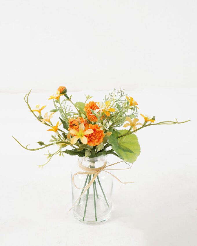 Artificial Flower 23*23*22cm Mini chrysanthemum peganum in glass pot GS-16822014 Potted Flowers&Plants YeahFlower is one of Chinese leading OEM manufacturers and exporters , supplying the silk flowers, wholesale artificial trees