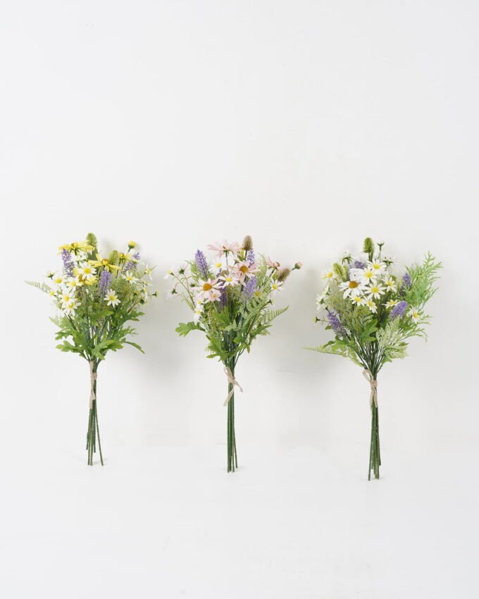 Artificial Flower 28*28*50cm Mix daisy eryngium lavender *7 bundle GS-16822027 Bouquet YeahFlower is one of Chinese leading OEM manufacturers and exporters , supplying the silk flowers, wholesale artificial trees