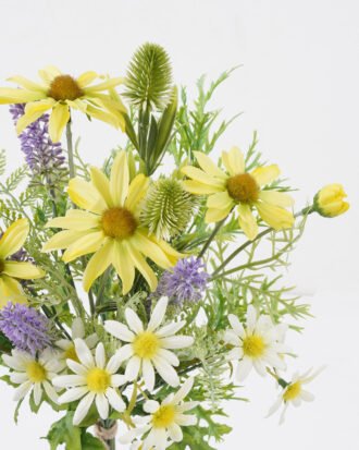 Artificial Flower 28*28*50cm Mix daisy eryngium lavender *7 bundle GS-16822027 Bouquet YeahFlower is one of Chinese leading OEM manufacturers and exporters , supplying the silk flowers, wholesale artificial trees