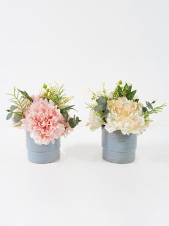 Artificial Flower 20*20*22m Mix rose lavender in ceramic pot GS-16822021-P1 Potted Flowers&Plants 3,000+ sqm showroom with thousands of artificial flowers, plants & trees ready for global sourcing.