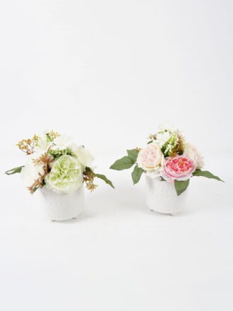 Artificial Flower 20*20*23cm Mix peony hydrangea in ceramic pot GS-16822020 Potted Flowers&Plants 3,000+ sqm showroom with thousands of artificial flowers, plants & trees ready for global sourcing.