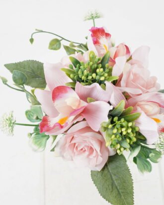 Artificial Flower 24*24*29cm Mix rose cymbidium *3 bundle GS-16822023 Bouquet YeahFlower is one of Chinese leading OEM manufacturers and exporters , supplying the silk flowers, wholesale artificial trees