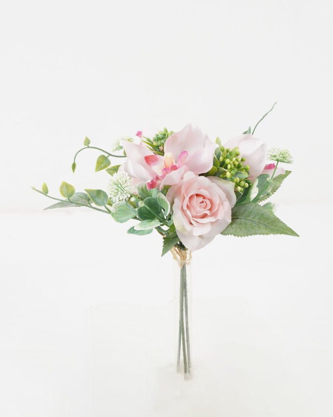 Artificial Flower 24*24*29cm Mix rose cymbidium *3 bundle GS-16822023 Bouquet YeahFlower is one of Chinese leading OEM manufacturers and exporters , supplying the silk flowers, wholesale artificial trees