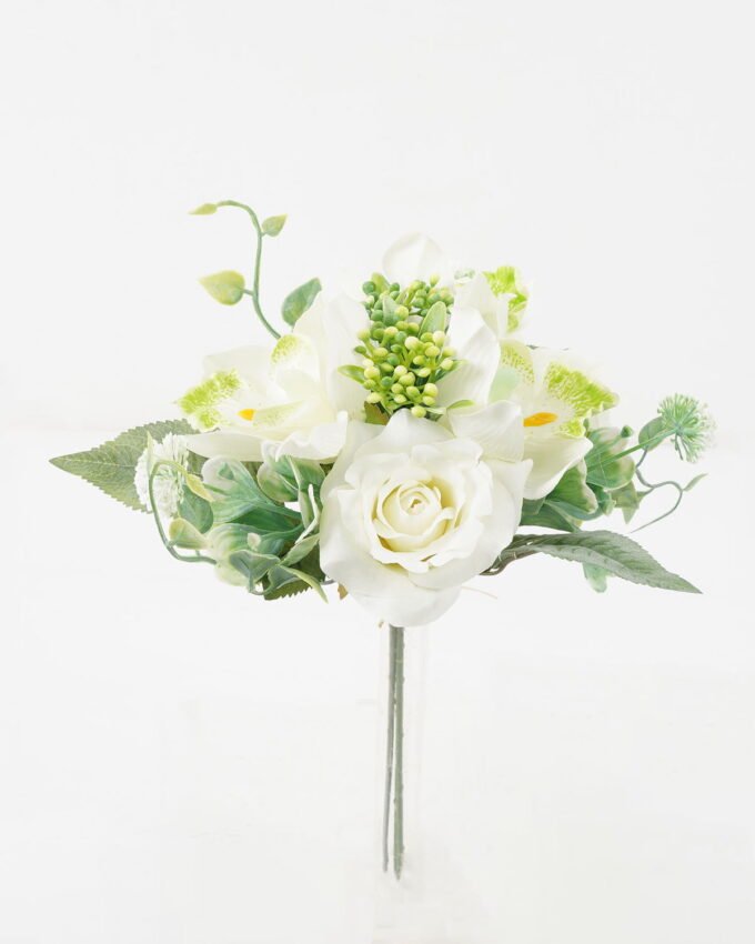 Artificial Flower 24*24*29cm Mix rose cymbidium *3 bundle GS-16822023 Bouquet YeahFlower is one of Chinese leading OEM manufacturers and exporters , supplying the silk flowers, wholesale artificial trees