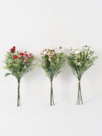 Artificial Flower 28*28*50cm Mix rose grass *5 bundle GS-16822025 Bouquet 3,000+ sqm showroom with thousands of artificial flowers, plants & trees ready for global sourcing.
