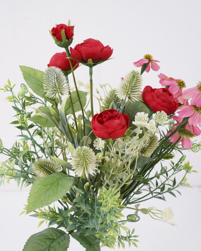 Artificial Flower Mix rose daisy eryngium 7 bundle GS-16822026_2 Artificial Flower 28*28*54cm Mix rose daisy eryngium *7 bundle GS-16822026 Bouquet YeahFlower is one of Chinese leading OEM manufacturers and exporters , supplying the silk flowers, wholesale artificial trees