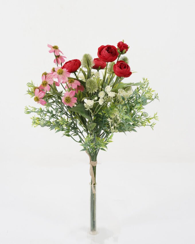 Artificial Flower Mix rose daisy eryngium 7 bundle GS-16822026_3 Artificial Flower 28*28*54cm Mix rose daisy eryngium *7 bundle GS-16822026 Bouquet YeahFlower is one of Chinese leading OEM manufacturers and exporters , supplying the silk flowers, wholesale artificial trees