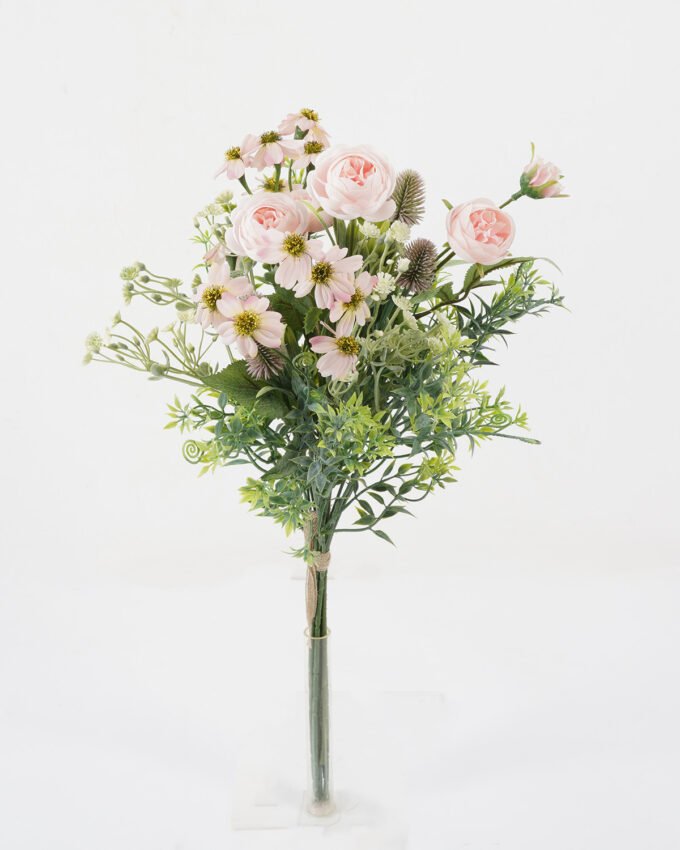 Artificial Flower Mix rose daisy eryngium 7 bundle GS-16822026_4 Artificial Flower 28*28*54cm Mix rose daisy eryngium *7 bundle GS-16822026 Bouquet YeahFlower is one of Chinese leading OEM manufacturers and exporters , supplying the silk flowers, wholesale artificial trees