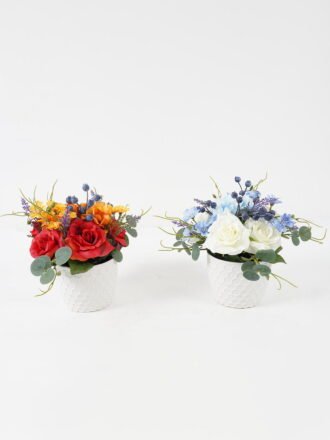 Artificial Flower 17*17*17cm peganum in glass pot GS-16822017 Potted Flowers&Plants 3,000+ sqm showroom with thousands of artificial flowers, plants & trees ready for global sourcing.