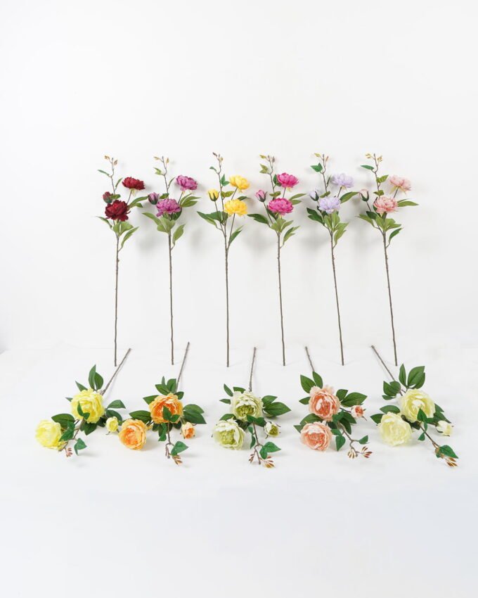 Artificial Flower 25*25*75cm Peony *3 single stem GS-26222011 Single Flowers YeahFlower is one of Chinese leading OEM manufacturers and exporters , supplying the silk flowers, wholesale artificial trees