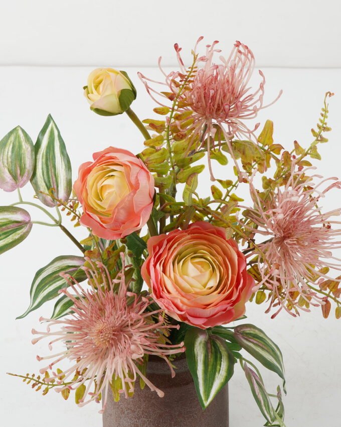 Artificial Flower 30*22*34cm Ranunculus arrangement in Wooden Paper pot GS-03322053-P1 Potted Flowers&Plants YeahFlower is one of Chinese leading OEM manufacturers and exporters , supplying the silk flowers, wholesale artificial trees