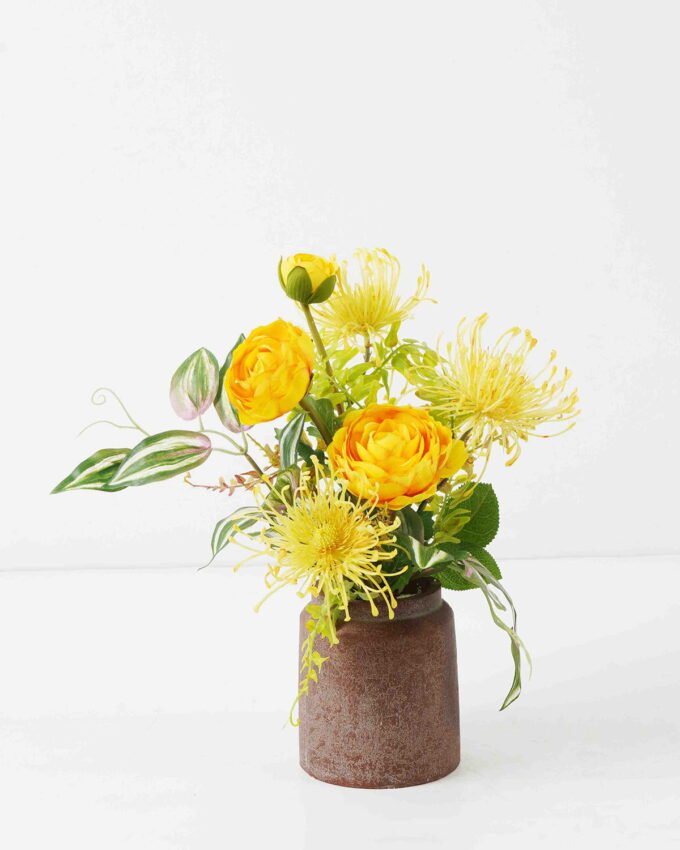 Artificial Flower 30*22*34cm Ranunculus arrangement in Wooden Paper pot GS-03322053-Y1 Potted Flowers&Plants YeahFlower is one of Chinese leading OEM manufacturers and exporters , supplying the silk flowers, wholesale artificial trees
