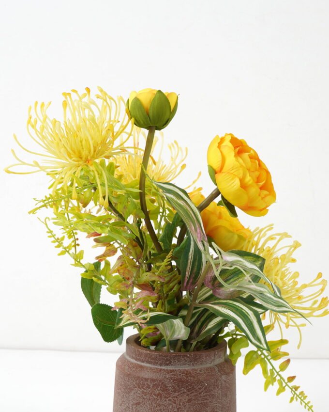 Artificial Flower 30*22*34cm Ranunculus arrangement in Wooden Paper pot GS-03322053-Y1 Potted Flowers&Plants YeahFlower is one of Chinese leading OEM manufacturers and exporters , supplying the silk flowers, wholesale artificial trees