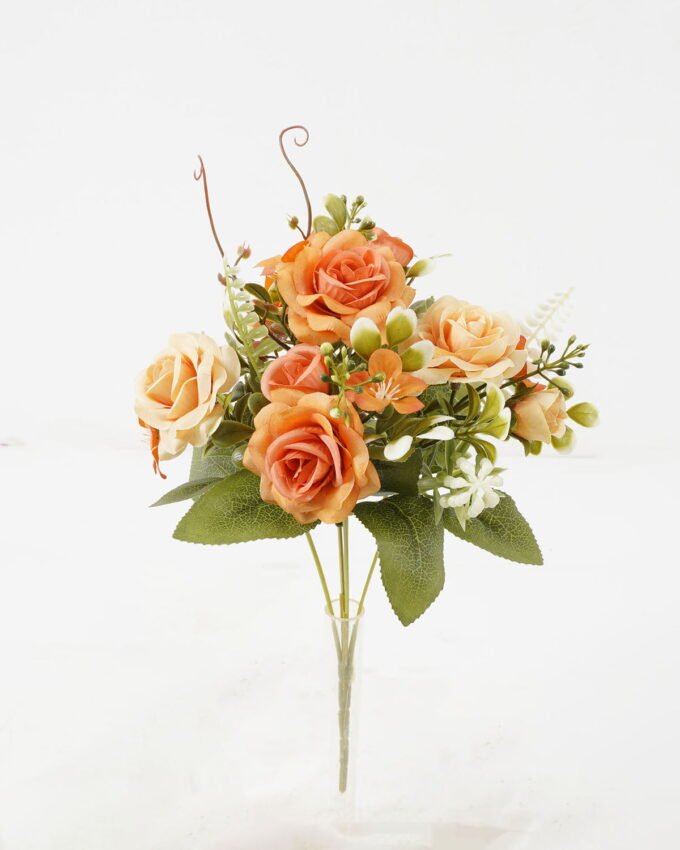 Artificial Flower 20*20*30cm Rose*5 bush GS-67122001-O1 Flowers Bush YeahFlower is one of Chinese leading OEM manufacturers and exporters , supplying the silk flowers, wholesale artificial trees