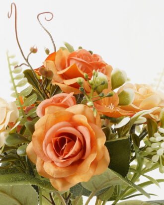 Artificial Flower 20*20*30cm Rose*5 bush GS-67122001-O1 Flowers Bush YeahFlower is one of Chinese leading OEM manufacturers and exporters , supplying the silk flowers, wholesale artificial trees