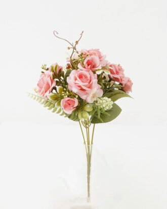 Artificial Flower 20*20*30cm Rose*5 bush GS-67122001-P1 Flowers Bush YeahFlower is one of Chinese leading OEM manufacturers and exporters , supplying the silk flowers, wholesale artificial trees
