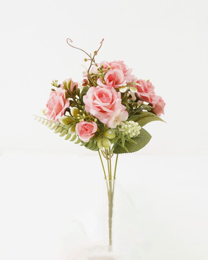Artificial Flower 20*20*30cm Rose*5 bush GS-67122001-P1 Flowers Bush YeahFlower is one of Chinese leading OEM manufacturers and exporters , supplying the silk flowers, wholesale artificial trees
