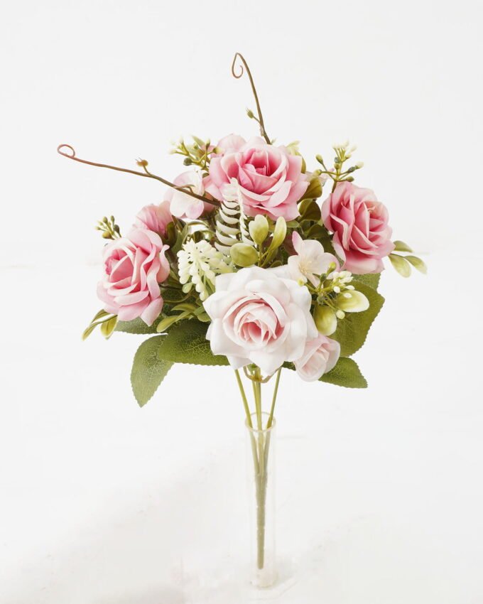 Artificial Flower 20*20*30cm Rose*5 bush GS-67122001-P3 Flowers Bush YeahFlower is one of Chinese leading OEM manufacturers and exporters , supplying the silk flowers, wholesale artificial trees