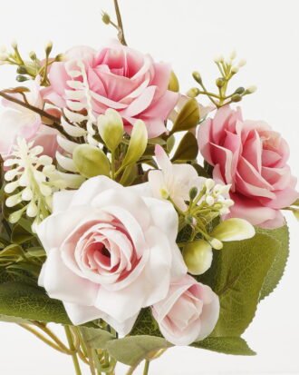 Artificial Flower 20*20*30cm Rose*5 bush GS-67122001-P3 Flowers Bush YeahFlower is one of Chinese leading OEM manufacturers and exporters , supplying the silk flowers, wholesale artificial trees