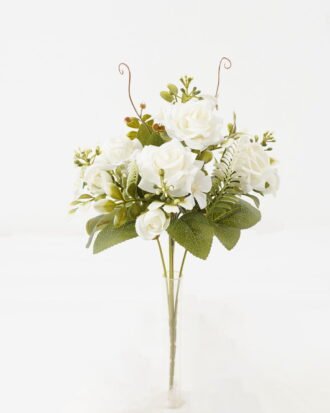 Artificial Flower 20*20*30cm Rose*5 bush GS-67122001-W1 Flowers Bush YeahFlower is one of Chinese leading OEM manufacturers and exporters , supplying the silk flowers, wholesale artificial trees