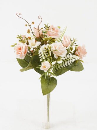 Artificial Flower 20*20*30cm Rose*5 bush GS-67122001-Z1 Flowers Bush 3,000+ sqm showroom with thousands of artificial flowers, plants & trees ready for global sourcing.