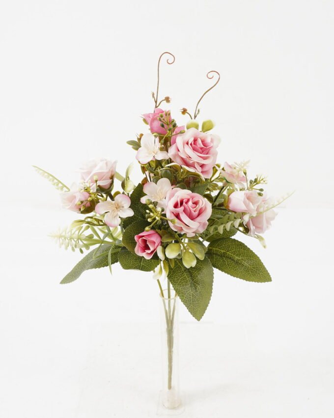Artificial Flower 20*20*30cm Rose*5 bush GS-67122002-P1 Flowers Bush YeahFlower is one of Chinese leading OEM manufacturers and exporters , supplying the silk flowers, wholesale artificial trees