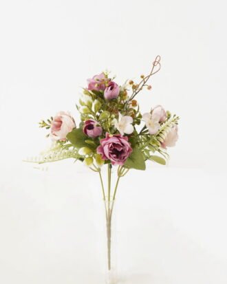 Artificial Flower 20*20*30cm Rose*5 bush GS-67122004-Z1 Flowers Bush YeahFlower is one of Chinese leading OEM manufacturers and exporters , supplying the silk flowers, wholesale artificial trees