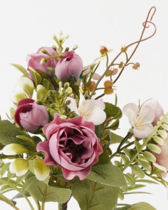 Artificial Flower 20*20*30cm Rose*5 bush GS-67122004-Z1 Flowers Bush YeahFlower is one of Chinese leading OEM manufacturers and exporters , supplying the silk flowers, wholesale artificial trees