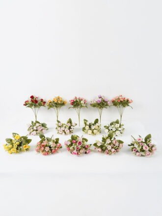 Artificial Flower 20*20*30cm Camellia*5 bush GS-67122005-Z2 Flowers Bush 3,000+ sqm showroom with thousands of artificial flowers, plants & trees ready for global sourcing.