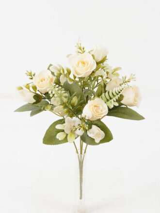 Artificial Flower 20*20*30cm Rose*5 bush GS-67122006 Flowers Bush 3,000+ sqm showroom with thousands of artificial flowers, plants & trees ready for global sourcing.