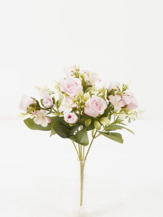 Artificial Flower 20*20*30cm Rose*5 bush GS-67122006-P2 Flowers Bush 3,000+ sqm showroom with thousands of artificial flowers, plants & trees ready for global sourcing.