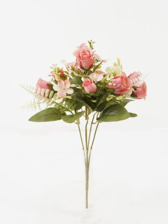 Artificial Flower 20*20*30cm Rose*5 bush GS-67122006-P2 Flowers Bush YeahFlower is one of Chinese leading OEM manufacturers and exporters , supplying the silk flowers, wholesale artificial trees