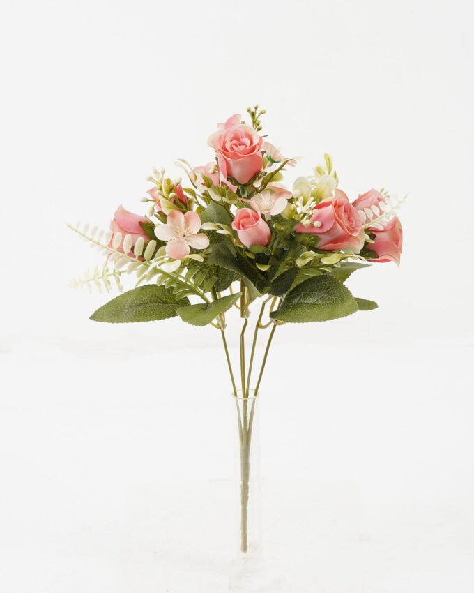 Artificial Flower 20*20*30cm Rose*5 bush GS-67122006-P3 Flowers Bush YeahFlower is one of Chinese leading OEM manufacturers and exporters , supplying the silk flowers, wholesale artificial trees